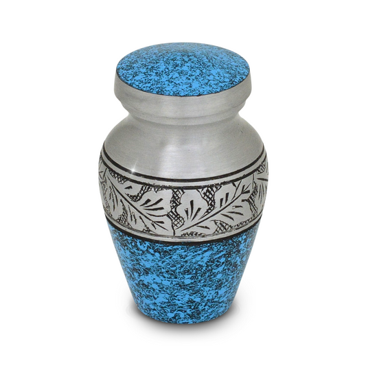 Azure Leaf Keepsake Urn